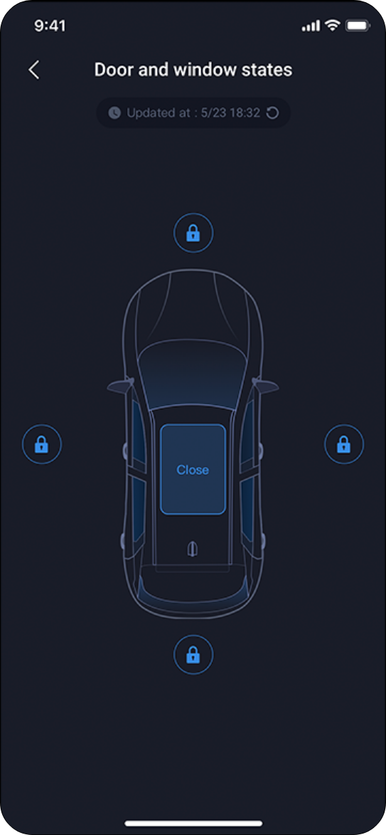 Door and window states