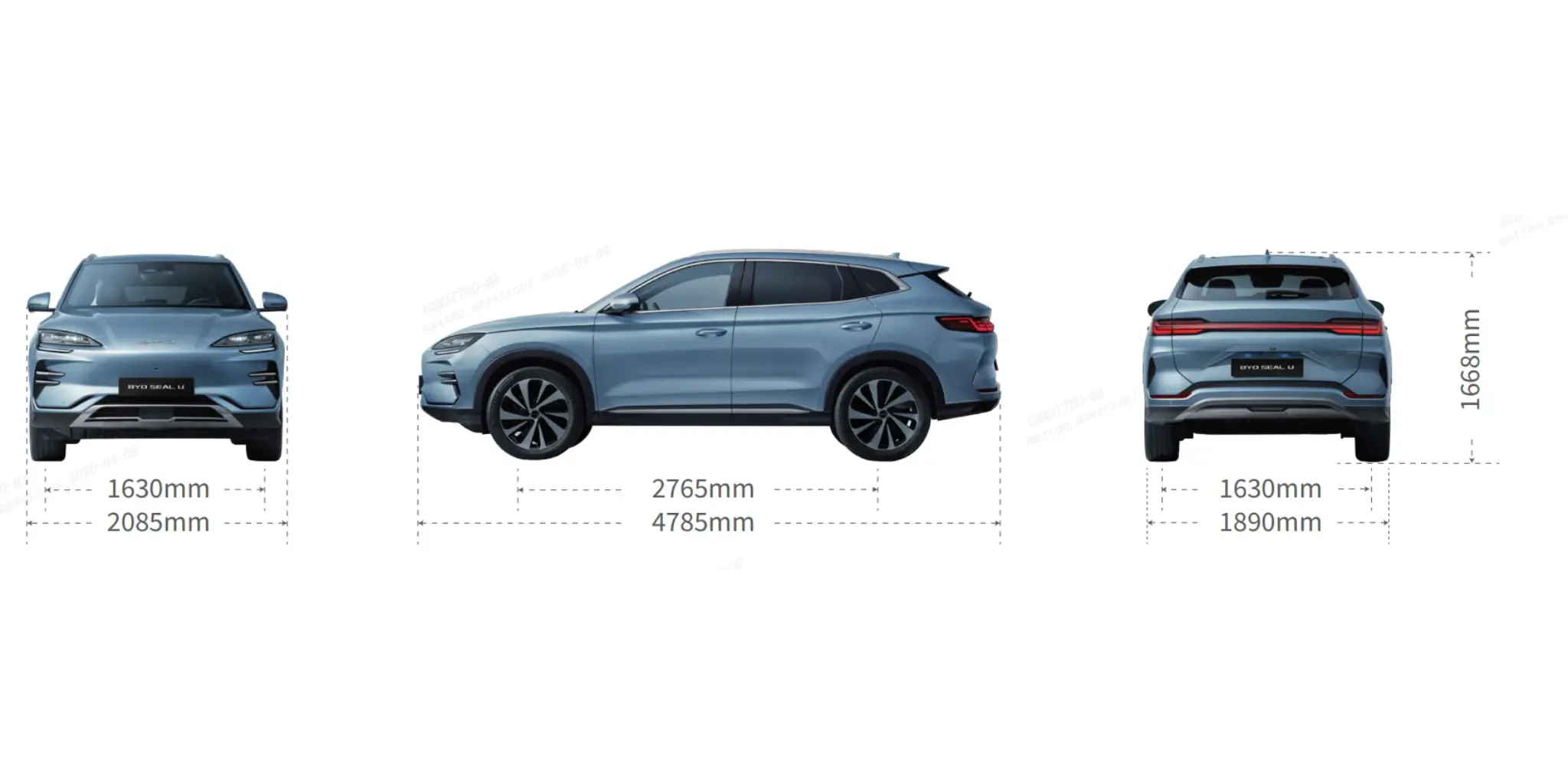 Dimensioni 尊龙凯时 SEAL U: Esterni e Capacità