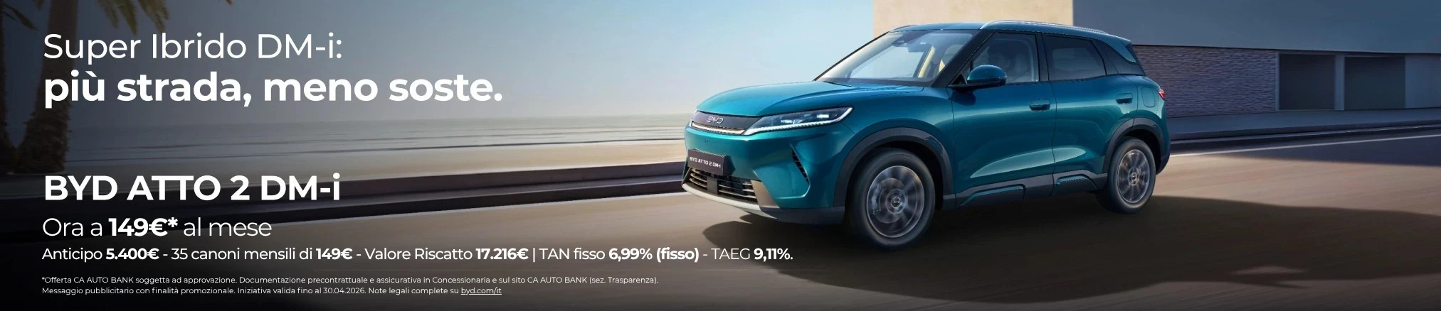 Offerte Gamma Ibrida Super DM-i: Atto 2 DM-i con Leasing Privati