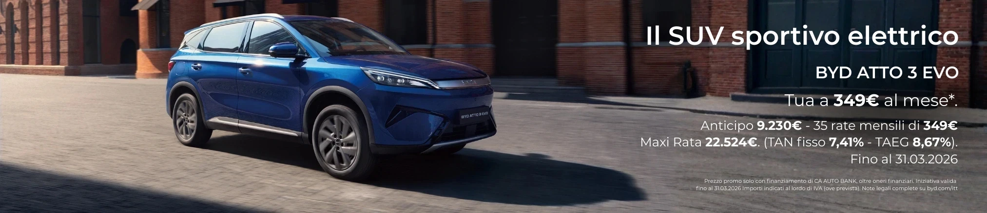 Offerte e Promozioni Atto 3 EVO con Leasing Privati.